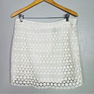 Divided lace mini skirt sz 12